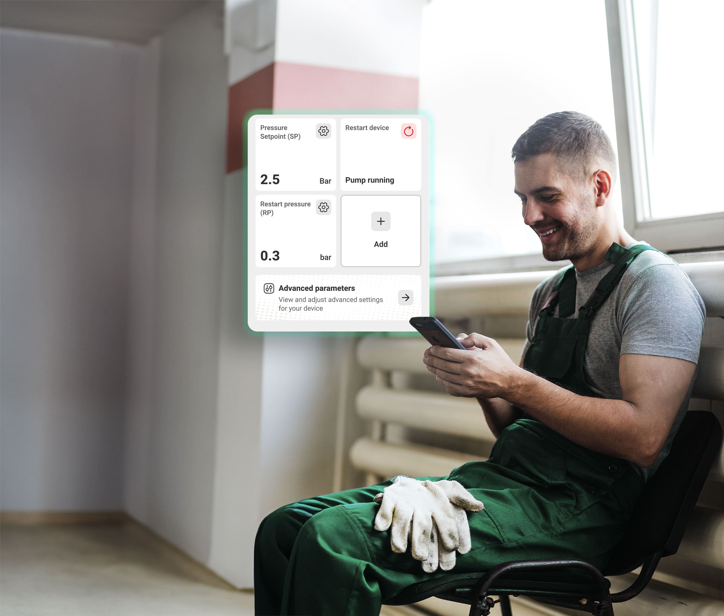 Installer using the app